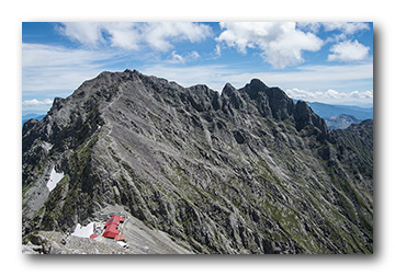 涸沢岳・穂高岳山荘・奥穂高岳