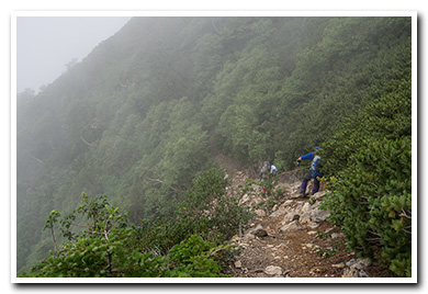 白峰三山・大門沢